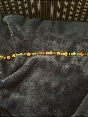Vintage Joan Rivers Gold Tone Ladybug Bracelet